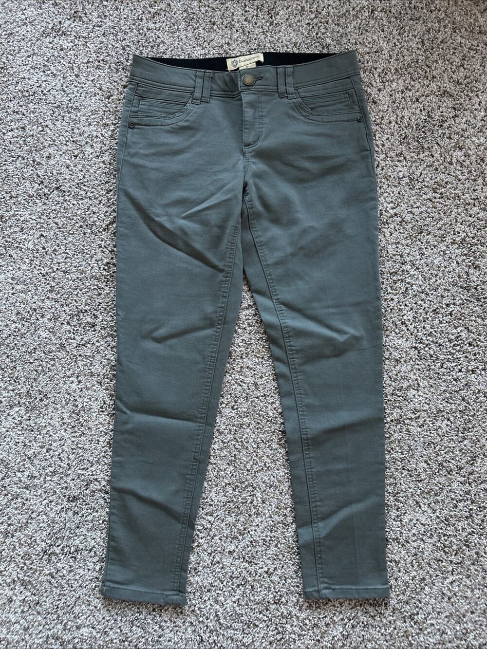 Democracy Jeans Sz 6 women’s Ab Technology Green Stretch Slim Ankle Pants A26